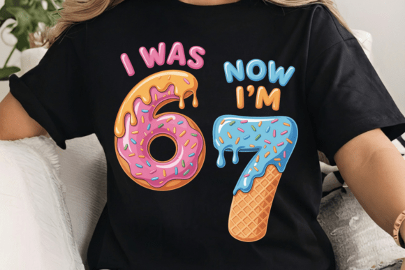 67 Drip Donut 7th Birthday PNG: A Sweet Design Flex