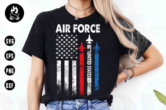 Air Force United States SVG: Bold Patriotic Design for 4th of July Projects
