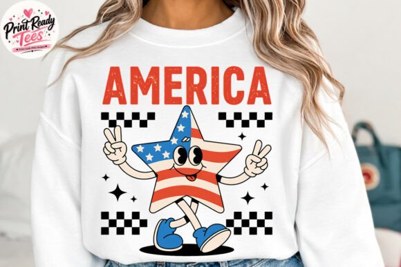 America Star PNG: Adding Retro Charm to 4th of July Projects