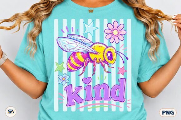 Bee Kind Floral Sublimation Stripes PNG: A Designer's Guide to This Cheerful Design