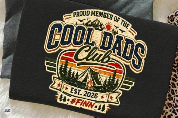 Cool Dads Club Camping Father Day Shirt: A Design Asset for Outdoor-Themed Projects