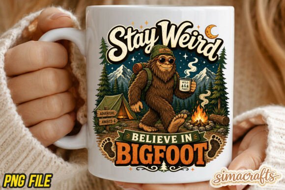 Funny Bigfoot Believe PNG Sublimation: A Designer's Guide