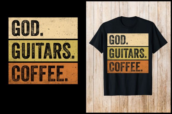 God Guitars Coffee T-shirt: A Designer's Brew