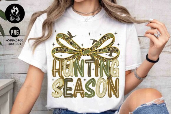 Hunting Season Coquette Camo Bow: A Stylish Design Asset