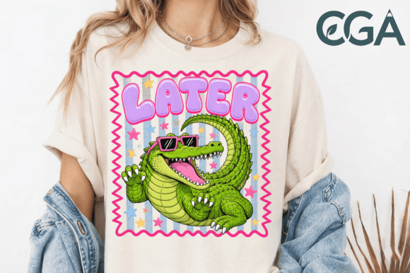 Later Gator Retro Alligator Png: Injecting Nostalgic Fun into Modern Design