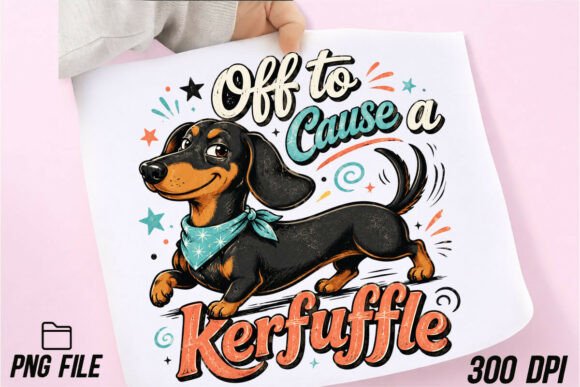 Off to Cause a Kerfuffle: The Funny Dachshund Design That Adds Instant Charm