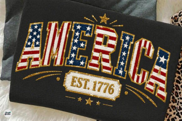 Patchwork America Patriotic, 4th of July Design Essentials