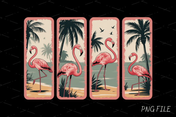 Pink Flamingo Tropical Design PNG: A Retro Summer Staple