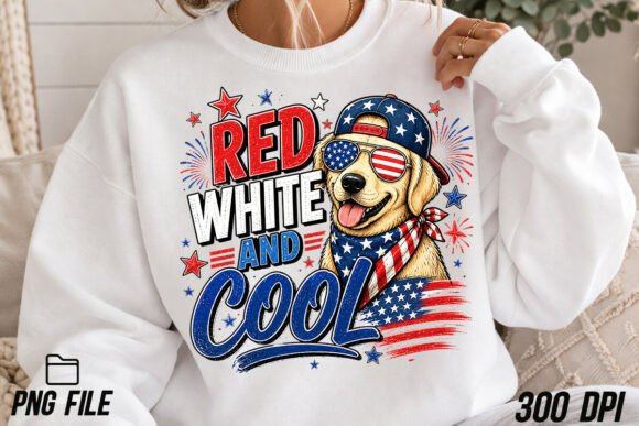Red White and Cool PNG: Your Fourth of July Design Solution