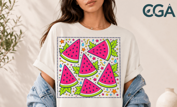 Retro Watermelon Slices Summer Fruit PNG: A Burst of 90s Vibe